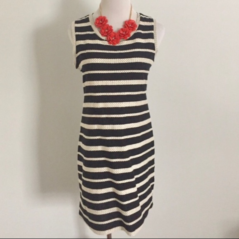 Max Studio Nautical Striped Tank Dress